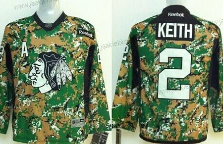 Lasten Chicago Blackhawks #2 Duncan Keith 2014 Maastokuvio Paita