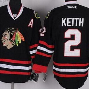 Lasten Chicago Blackhawks #2 Duncan Keith Musta Paita