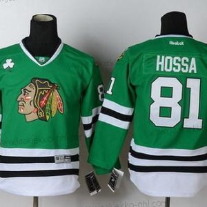 Lasten Chicago Blackhawks #81 Marian Hossa Vihreä Paita