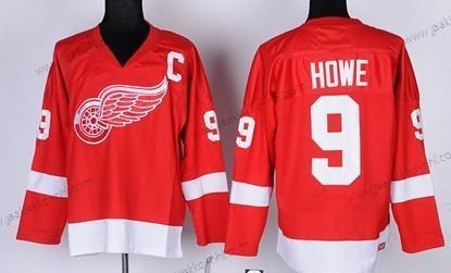 Lasten Detroit Red Wings #9 Gordie Howe Punainen Retro CCM Paita