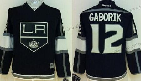 Lasten Los Angeles Kings #12 Marian Gaborik Musta Paita