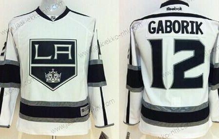 Lasten Los Angeles Kings #12 Marian Gaborik Valkoinen Paita