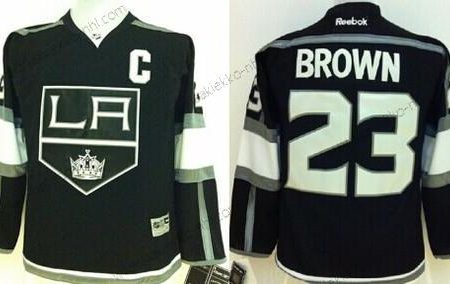 Lasten Los Angeles Kings #23 Dustin Brown Musta Paita