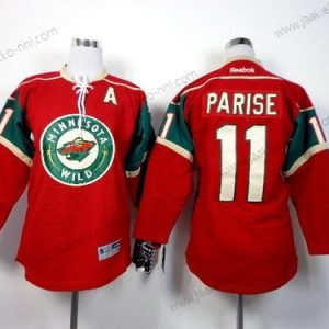 Lasten Minnesota Wild #11 Zach Parise Punainen Paita