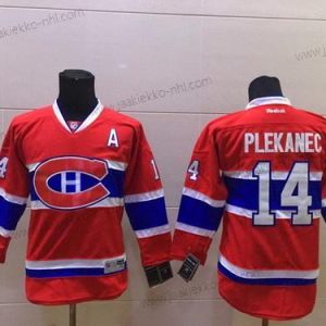 Lasten Montreal Canadiens #14 Tomas Plekanec Punainen Paita