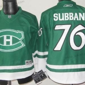 Lasten Montreal Canadiens #76 P.K. Subban St. Patrick’S Day Vihreä Paita