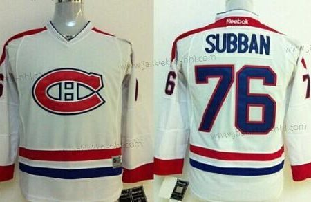 Lasten Montreal Canadiens #76 P.K. Subban Valkoinen Paita