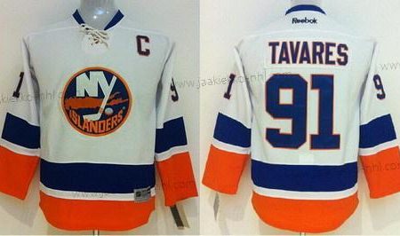 Lasten New York Islanders #91 John Tavares Valkoinen Paita