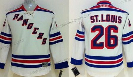 Lasten New York Rangers #26 Martin St. Louis Valkoinen Paita