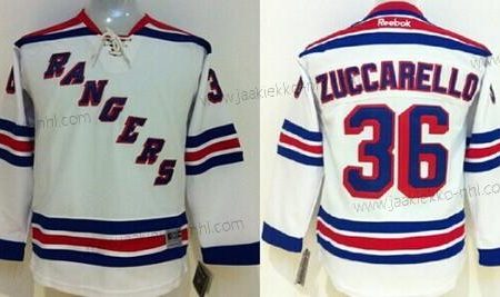 Lasten New York Rangers #36 Mats Zuccarello Valkoinen Paita