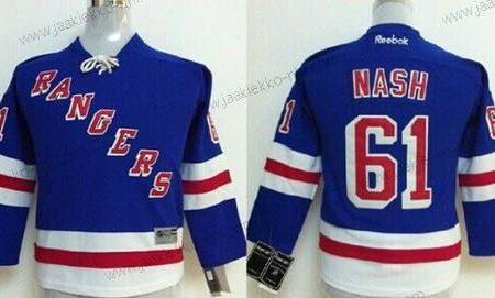 Lasten New York Rangers #61 Rick Nash Sininen Paita