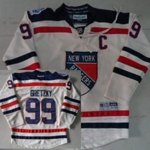 Lasten New York Rangers #99 Wayne Gretzky 2012 Talvi Klassinen Kerma Paita