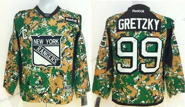 Lasten New York Rangers #99 Wayne Gretzky 2014 Maastokuvio Paita