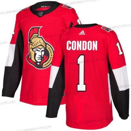 Lasten Ottawa Senators 1 Mike Condon Punainen Kotiottelupaita Aito Ommeltu NHL Paita