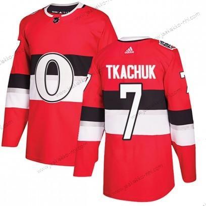 Lasten Ottawa Senators #7 Brady Tkachuk 2017-100 Punainen Klassinen Paita