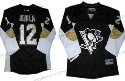 Lasten Pittsburgh Penguins #12 Jarome Iginla Musta Paita