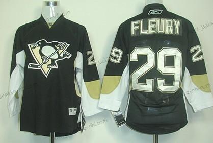 Lasten Pittsburgh Penguins #29 Marc-Andre Fleury Musta Paita