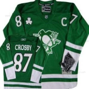 Lasten Pittsburgh Penguins #87 Sidney Crosby St. Patrick’S Day Vihreä Paita