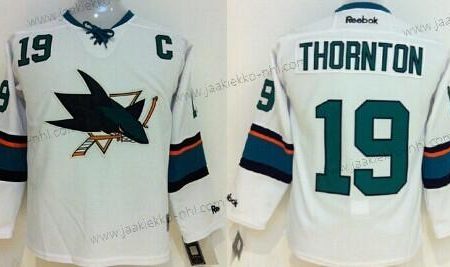 Lasten San Jose Sharks #19 Joe Thornton 2014 Valkoinen Paita