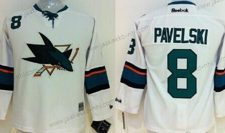 Lasten San Jose Sharks #8 Joe Pavelski 2014 Valkoinen Paita