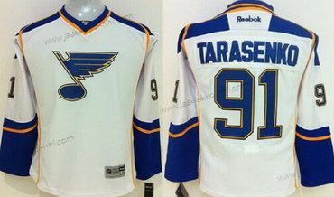 Lasten St. Louis Blues #91 Vladimir Tarasenko Valkoinen Paita