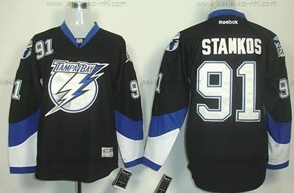 Lasten Tampa Bay Lightning #91 Steven Stamkos Musta Paita