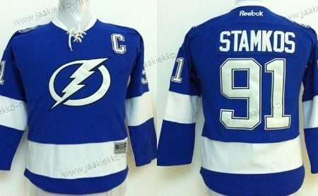 Lasten Tampa Bay Lightning #91 Steven Stamkos New Sininen Paita