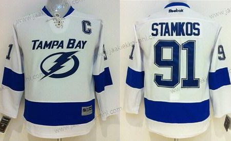 Lasten Tampa Bay Lightning #91 Steven Stamkos New Valkoinen Paita