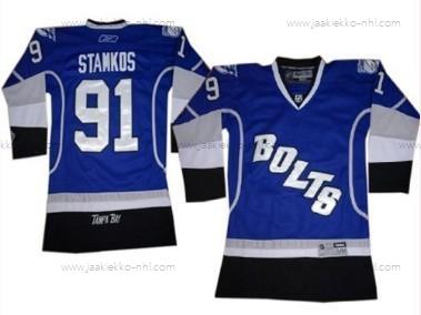 Lasten Tampa Bay Lightning #91 Steven Stamkos Sininen Vieraspaita Paita