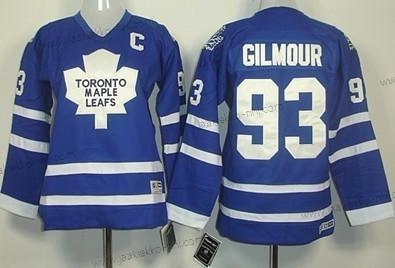 Lasten Toronto Maple Leafs #93 Doug Gilmour Sininen Retro CCM Paita