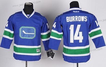 Lasten Vancouver Canucks #14 Alexandre Burrows Sininen Vieraspaita Paita