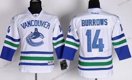 Lasten Vancouver Canucks #14 Alexandre Burrows Valkoinen Paita