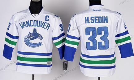 Lasten Vancouver Canucks #33 Henrik Sedin Valkoinen Paita