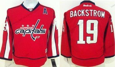 Lasten Washington Capitals #19 Nicklas Backstrom Punainen Paita