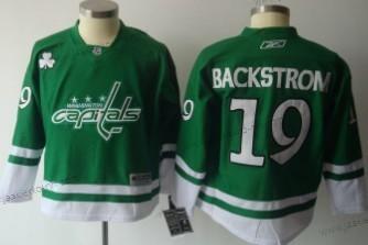 Lasten Washington Capitals #19 Nicklas Backstrom St. Patrick’S Day Vihreä Paita