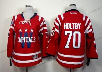 Lasten Washington Capitals #70 Braden Holtby 2015 Talvi Klassinen Punainen Paita