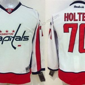 Lasten Washington Capitals #70 Braden Holtby 2015 Valkoinen Paita