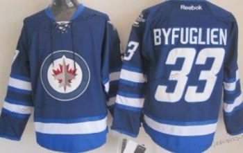 Lasten Winnipeg Jets #33 Dustin Byfuglien Laivastonsininen Sininen Paita