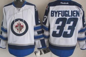 Lasten Winnipeg Jets #33 Dustin Byfuglien Valkoinen Paita