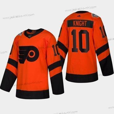 Miesten #10 Corban Knight Philadelphia Flyers Coors 2019 Stadium Series Oranssi Aito Paita