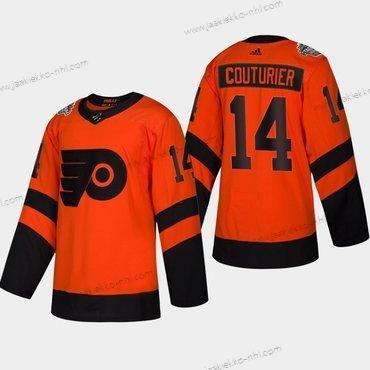 Miesten #14 Sean Couturier Philadelphia Flyers Coors 2019 Stadium Series Oranssi Aito Paita