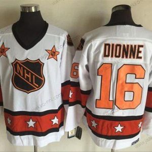 Miesten 1972-81 NHL All-Star #16 Marcel Dionne Valkoinen CCM Ommeltu Vintage Jääkiekko Paita