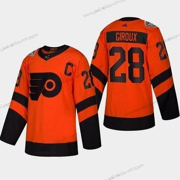 Miesten #28 Claude Giroux Philadelphia Flyers Coors 2019 Stadium Series Oranssi Aito Paita