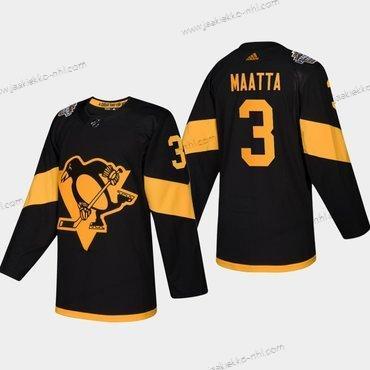 Miesten #3 Olli Maatta Pittsburgh Penguins Coors 2019 Stadium Series Musta Aito Paita