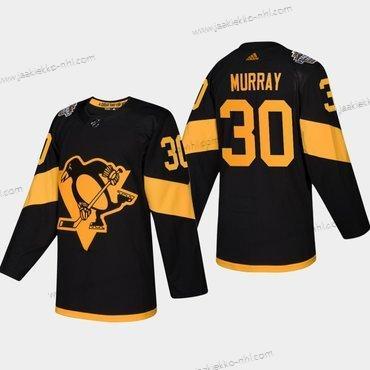 Miesten #30 Matt Murray Pittsburgh Penguins Coors 2019 Stadium Series Musta Aito Paita