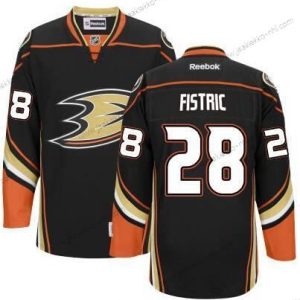 Miesten Anaheim Ducks #28 Mark Fistric Musta Vieraspaita Paita