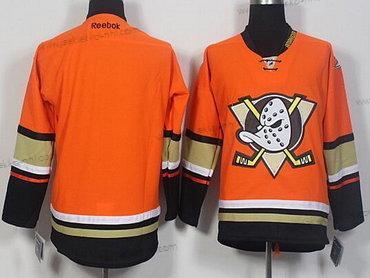 Miesten Anaheim Ducks Mukautettu Reebok Oranssi Vaihtopaita Jääkiekko Paita