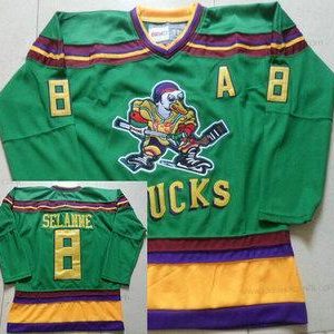 Miesten Anaheim Mighty Ducks #8 Teemu Selanne 1991-92 Vihreä CCM Vintage Paita