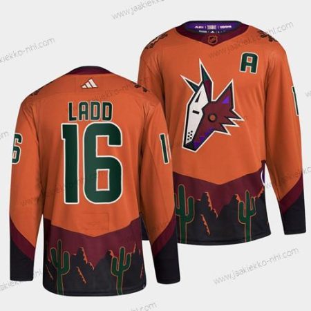 Miesten Arizona Coyotes #16 Andrew Ladd Oranssi 2022-23 Käänteinen Retro Ommeltu Paita