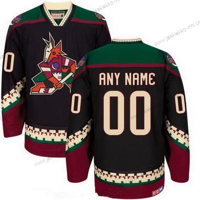 Miesten Arizona Coyotes Mukautettu Musta CCM Vintage Jääkiekko Paita